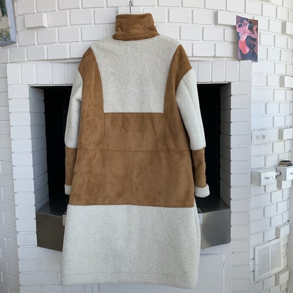 ASOS suede and shearling coat - Picture 3 of 5